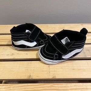 VANS | Infant Black and White Shoes | Size 3